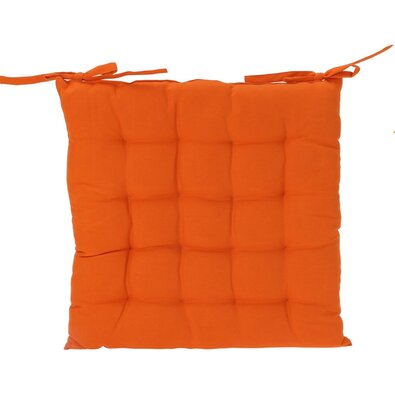 Cushion quilted orange, 40 x 40 cm