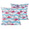 4Home Povlak na polštářek Flamingo, 40 x 40 cm, sada 2 ks