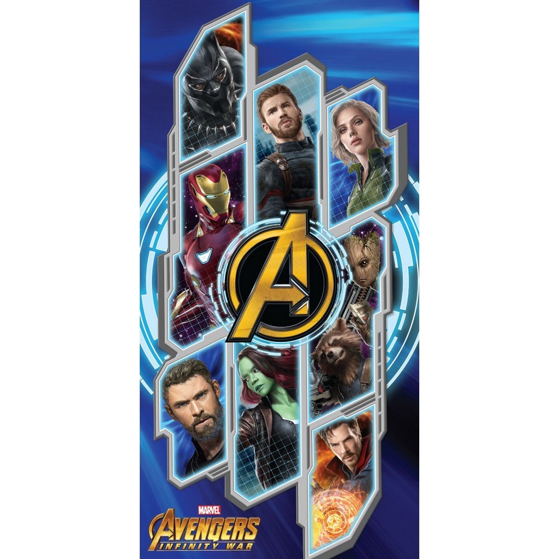 Jerry Fabrics Osuška Avengers Infinity war, 70 x 140 cm