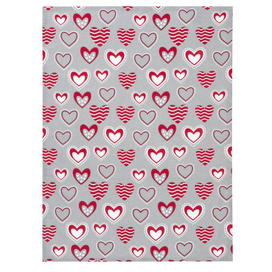 Ścierka kuchenna Hearts, 50 x 70 cm