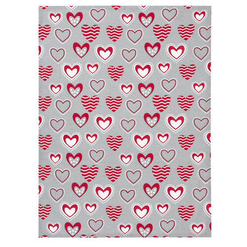 Ścierka kuchenna Hearts, 50 x 70 cm