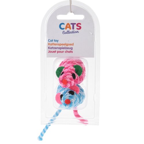 Zabawka dla kotów Myszki, 2 szt., 7 cm