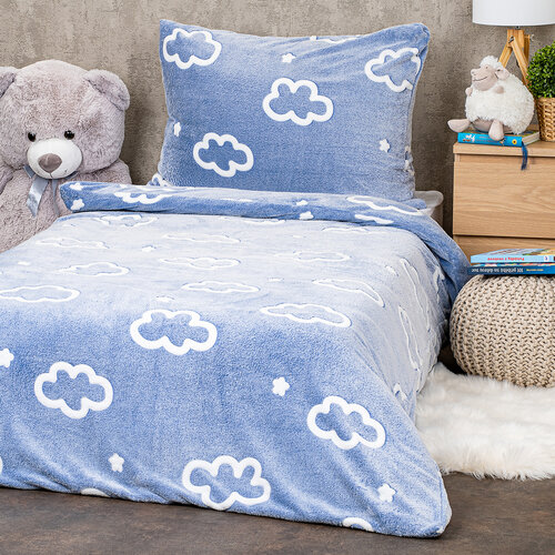 4Home Svetleča posteljnina iz mikroflanela Cloud,140 x 200 cm, 70 x 90 cm