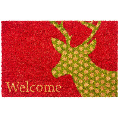 Kokosová rohožka Deer Welcome, 40 x 60 cm