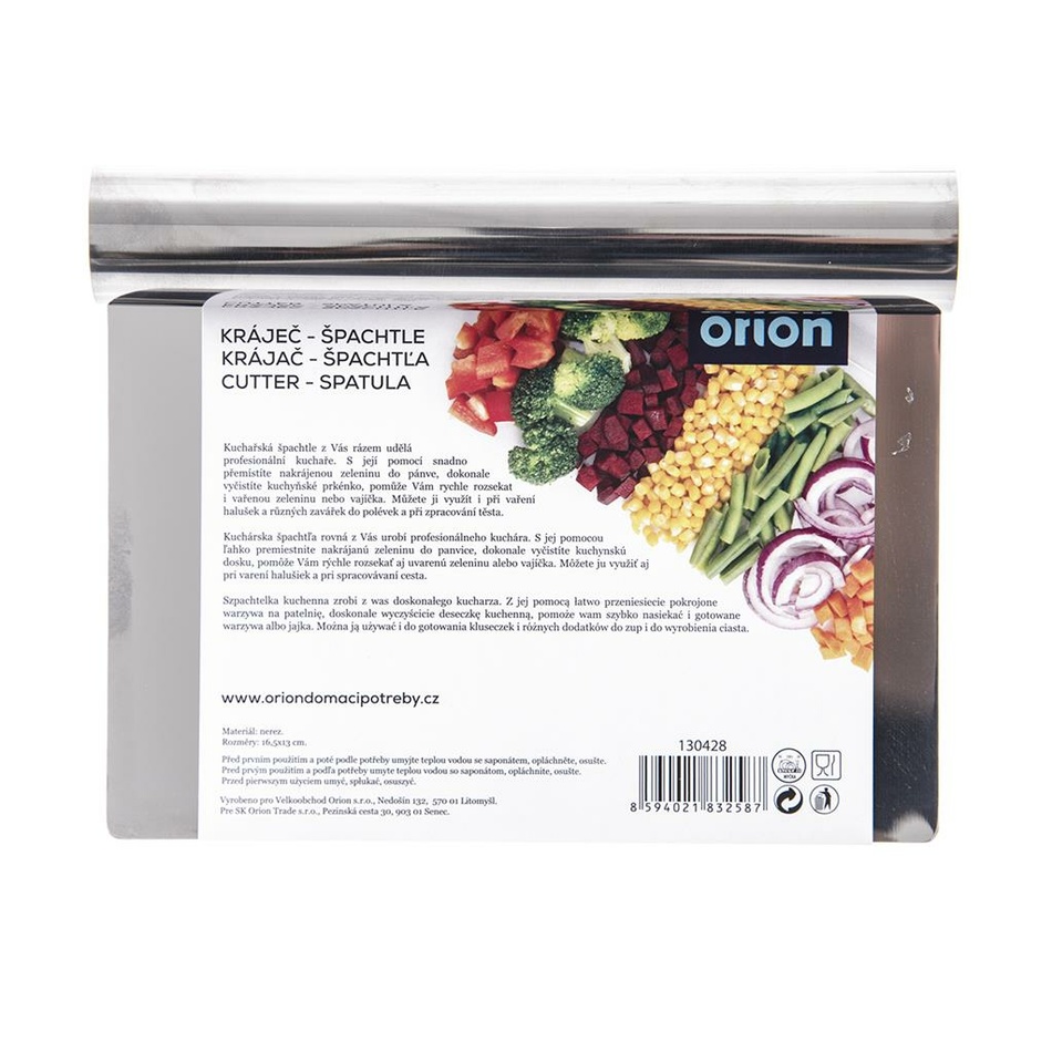 Orion rozsdamentes acél szeletelő-spatula  , 16,5 x 13 cm termék 2. képe