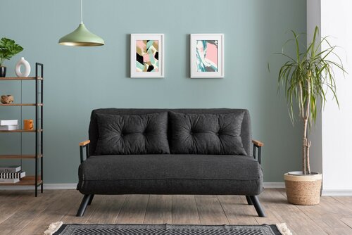 Klappsofa Sando 2 Dark Grey
