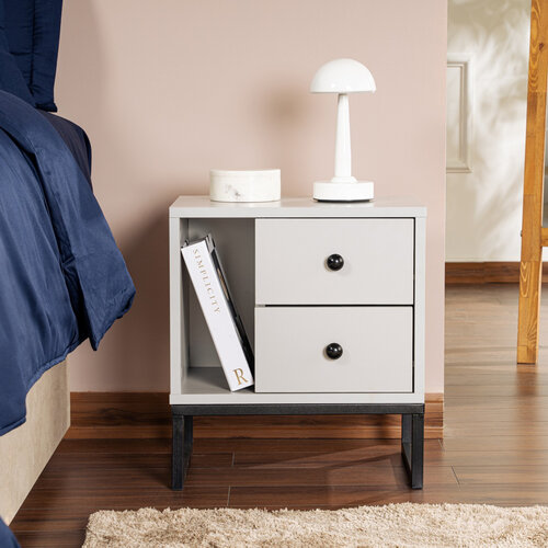 Nachttisch Glimmer Grey
