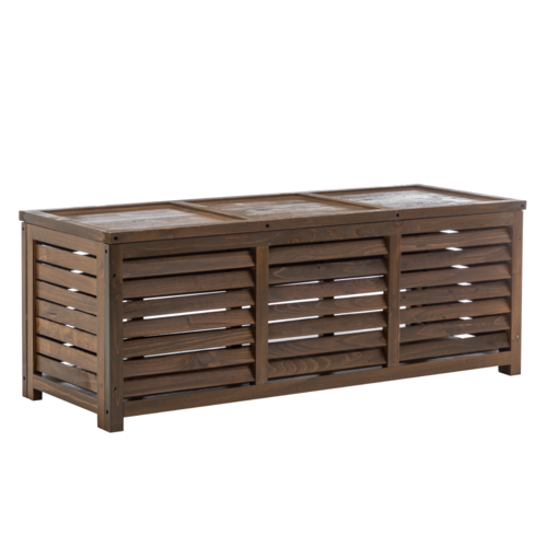 Gartenaufbewahrungsbox, Braun, LADAM