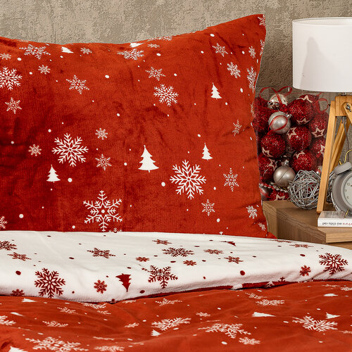4Home Постільна білизна мікрофланель Happy winter, 140 x 220 см, 70 x 90 см