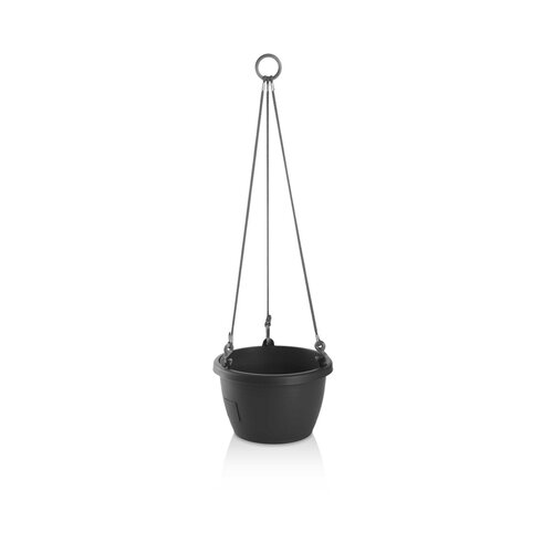 Gardenico Selbstbewässernde Pflanzampel Marina, Anthrazit, Durchmesser 25 cm