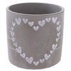 Бетонне кашпо для квіткового горщика Heart of hearts сірий, 13,5 x 12 см