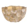 Osłonka betonowa na kwiaty Plaster miodu – okrągła miska, rozm. M, beżowo-złoty