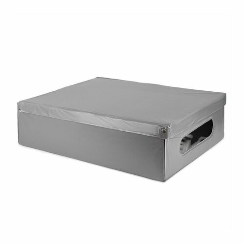 Compactor Sklopna kartonska škatla s PVC 58 x 48 x16 cm, siva