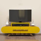 TV stolík Rose Walnut Yellow
