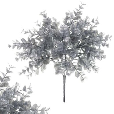 Künstlicher Eukalyptus, Silber bereift