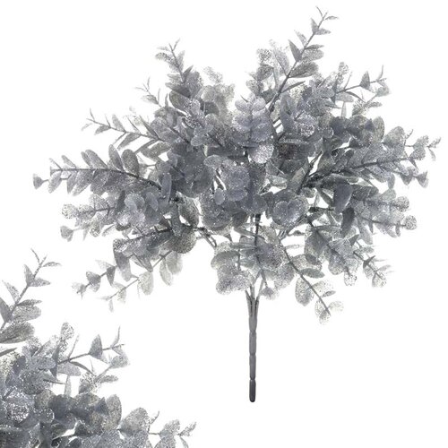Künstlicher Eukalyptus, Silber bereift