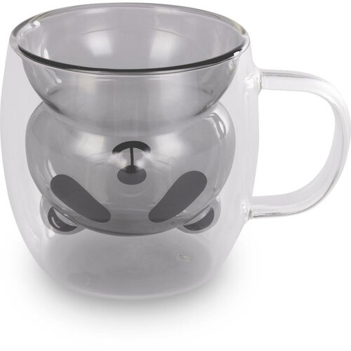Lamart LT9126 2-dielna súprava pohárov Bear Vaso, 230 ml, čierna