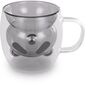 Lamart LT9126 2-dielna súprava pohárov Bear Vaso, 230 ml, čierna