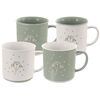Set de căni ceramice Orion Greenish 4 buc, 0,5 l