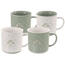 Orion Greenish kerámia bögre készlete 4 db, 0,5 l