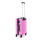Pretty UP Cestovní skořepinový kufr ABS03 S, růžová