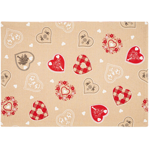 Home Elements Prostírání Srdce, 33 x 45 cm