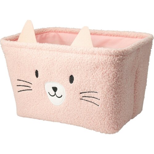 Set de coșuri de depozitare Hatu pentru copiiPisică, 2 bucăți, roz