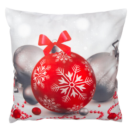 Obliečka na vankúšik Vianočné ozdoby, 40 x 40 cm