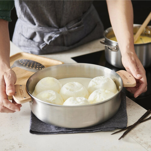 De Buyer 3660.02 LOQY zdejmowana para uchwytów, drewno