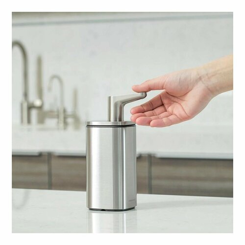 Dispenser de săpun și dezinfectant Simplehuman Pulse 295 ml, oțel inoxidabil