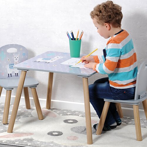 Kesper 17702 Kindertisch und 2 Stühle Lama