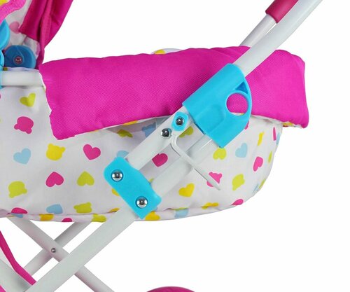 Milly Mally Wózek dla lalek Alice Candy, różowy