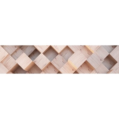 Samolepilna bordura 3D Woody, 500 x 14 cm