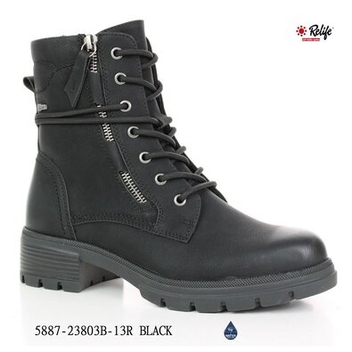 Relife Női bokacsizma fekete, méret 41