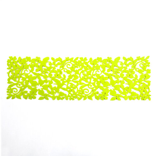 Behúň plstený zelený, 100 x 30 cm