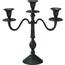 Металевий свічник 3-свічковий 29x10x30 см, колірчорний, декор 2