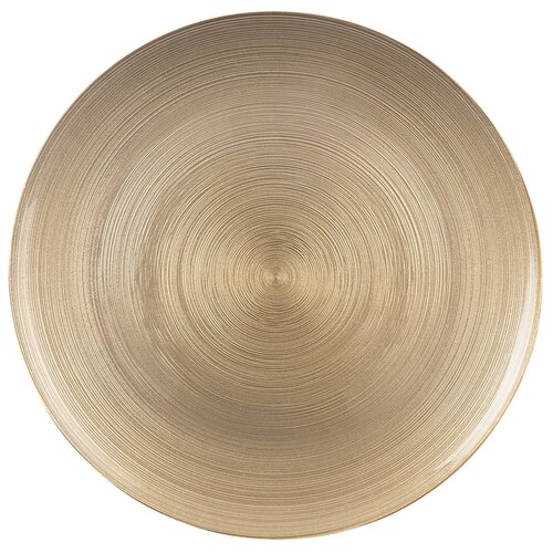 Orion Szklany talerz do serwowania Golden,średnica 32 cm