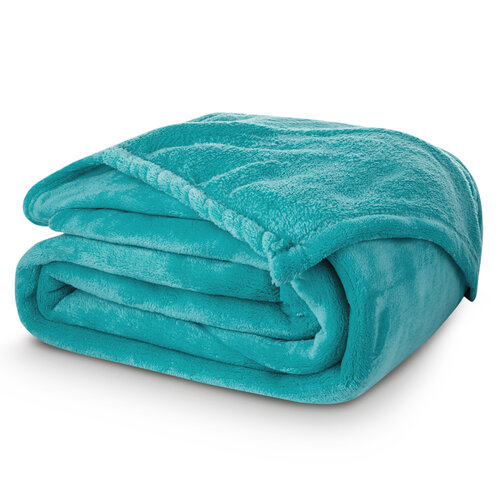 Carbotex Mikrofleece-Decke, Türkis, 150 x 200 cm