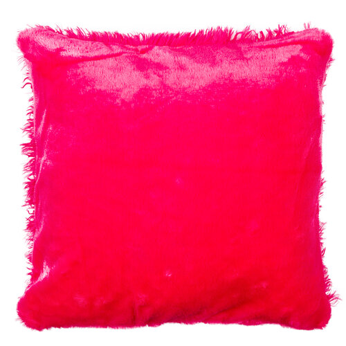 Faţă de pernă miţoasă Peluto Uni, roz, 40 x 40 cm