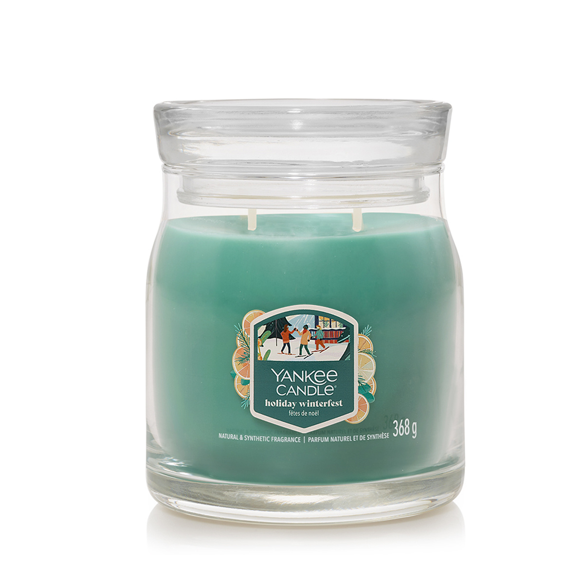 Yankee Candle vonná svíčka Signature ve skle střední Holiday Winterfest, 368 g