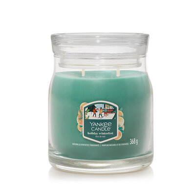 Yankee Candle lumânare parfumată Signature în pahar mediu Holiday Winterfest, 368 g