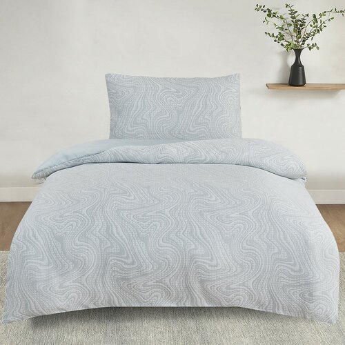 Jacquard-Bettwäsche Colorado grün, 140 x 200 cm, 70 x 90 cm