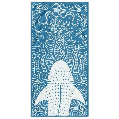 DecoKing Ręcznik plażowy Shark, 90 x 180 cm