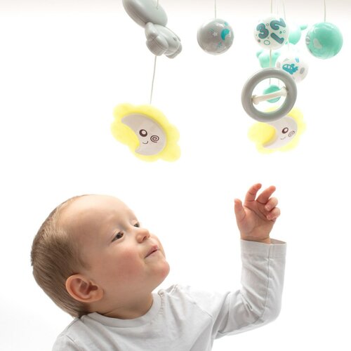Baby Mix Carusel deasupra pătuțului cu proiectorde lumină, verde
