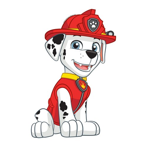 Naklejka 3D Paw Patrol Marshall, 14 x 20 cm