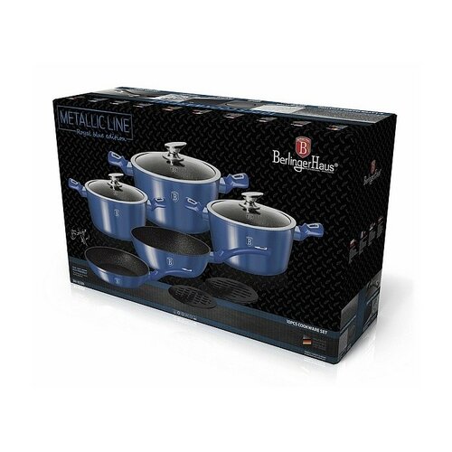 Set veselă 10 piese Berlinger Haus Royal BlueMetallic Line