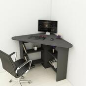 Birou Corner Anthracite