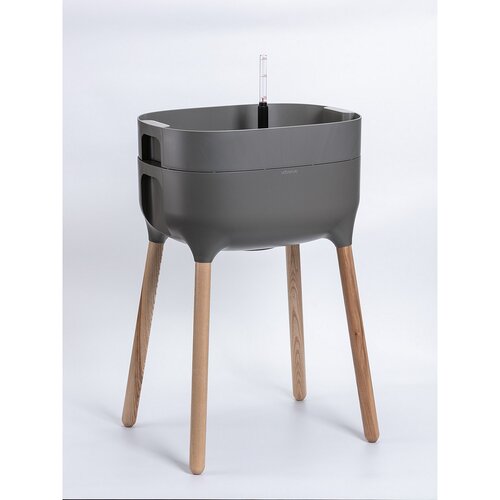 Plastia Visoka posoda za gojenje Urbalive, siva