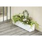Ghiveci cu auto-irigare Plastia Berberis 60, alb +verde