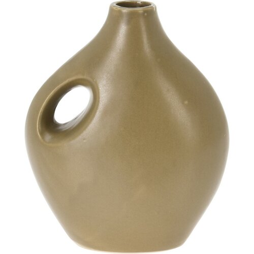 Porzellanvase „Rhonda“, grün, 16 × 20 × 8,5 cm